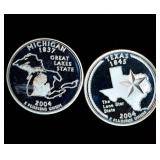 (2) 90% Silver ATB Quarters