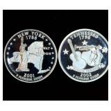 (2) 90% Silver ATB Quarters