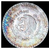 Collection of (20) Mexico 10% Silver Un Pesos incl a 1964 Uncirculated Toner, 1 oz TSW