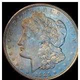 AU 1921-D Morgan Silver Dollar