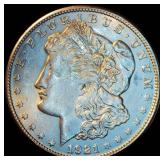AU/AU+ 1921-S Morgan Silver Dollar