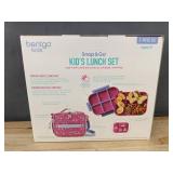 Bentgo Kids Snap & Go Rainbow Butterfly Lunch Set - Brand New