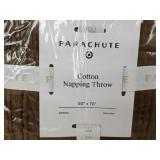 Parachute Cotton Napping Throw 50" x 70" Brown - Brand New