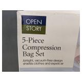 Open Story 5-Piece Compression Bag Set - Brand New