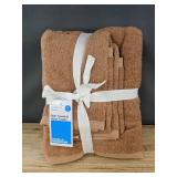 Room Essentials 2 Bath Towels & 2 Hand Towels Orange Dusk - Brand New