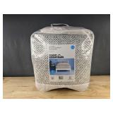 Room Essentials Reversible Microfiber Comforter & Sheet 7 Piece Set Queen Black and White