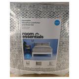 Room Essentials Reversible Microfiber Comforter & Sheet 7 Piece Set Queen Black and White