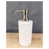 Threshold Soap Dispenser White Marble 7" Tall - Brand New