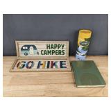 Threshold Journal, Wild Wilderness Puzzle, GO HIKE & HAPPY CAMPERS Wall Signs - Brand New