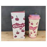 Cherry 20oz Thermal Tumbler Stainless Steel - Brand New