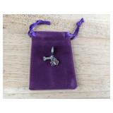 Paw Print & Dog Bone Charm 925 Sterling Silver - Brand New