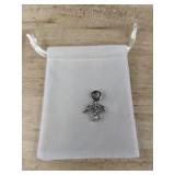 S925 Sterling Silver Charm - Heart & Lock & Key - Always Forever - Brand New