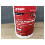 500 Amazon Basics Extra Strength Acetaminophen Caplets 500 mg - Brand New