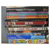 132 DVD Collection - Featuring Titles like Bob the Builder, Pirates of the Caribbean, Rudy, I Love You Man *C