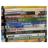 132 DVD Collection - Featuring Titles like Bob the Builder, Pirates of the Caribbean, Rudy, I Love You Man *C