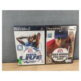 10 PlayStation 2 Games - MLB 2006, Guitar Hero II, The Hobbit, Tiger Woods PGA Tour 2004, NBA Live 2001, Madden NFL 2003 and more *C