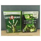 9 Xbox 360 Games - Rock Band 2, NFL Head Coach, Mafia II, Left 4 Dead *C