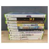 10 Xbox 360 Games - Call of Duty: Modern Warfare 2, Once Upon a Monster, BioShock Infinite, Halo 3: ODST, NCAA Football 10, FIFA 14 *C