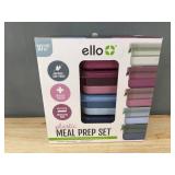 10 Ello Plastic Meal Prep 3.7 Cup Containers - Brand New