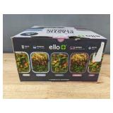 10 Ello Plastic Meal Prep 3.7 Cup Containers - Brand New