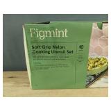 10 Figmint Soft Grip Nylon Cooking Utensils - Brand New