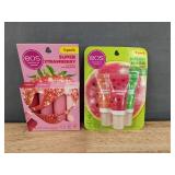 EOS Lip Balm 4 Strawberry & 3 Melon Magic - Brand New