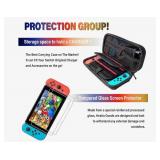 Dewitw Nintendo Switch Accessories Kit: Case, Grips, Wheels, Screen Protector - Brand New