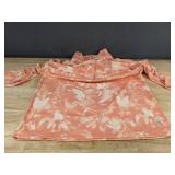 Real Life 1/2 Zip LS UV Top Orange Size L Retail $34.99 - Brand New