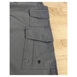 Iron Co. Stretch Tech Short Cargo Shorts - Size 36 - Greyhound - Brand New