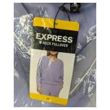 Express V-Neck Purple Pullover Women