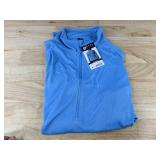 Reel Life 1/2 Zip Long Sleeve Blue Pullover, Women