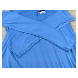 Reel Life 1/2 Zip Long Sleeve Blue Pullover, Women