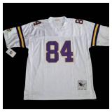 Minnesota Vikings NFL Randy Moss Mitchell & Ness Throwback White Football Jersey Men