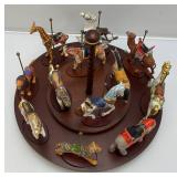EST. $250.00-$500.00 Franklin Mint Treasury Of The Carousel Collectible With 12 Animals
