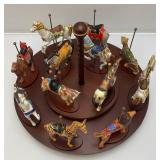 EST. $250.00-$500.00 Franklin Mint Treasury Of The Carousel Collectible With 12 Animals