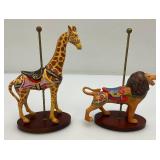 EST. $250.00-$500.00 Franklin Mint Treasury Of The Carousel Collectible With 12 Animals