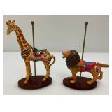 EST. $250.00-$500.00 Franklin Mint Treasury Of The Carousel Collectible With 12 Animals