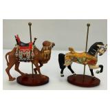 EST. $250.00-$500.00 Franklin Mint Treasury Of The Carousel Collectible With 12 Animals