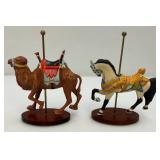 EST. $250.00-$500.00 Franklin Mint Treasury Of The Carousel Collectible With 12 Animals
