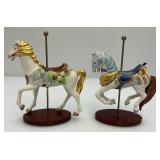 EST. $250.00-$500.00 Franklin Mint Treasury Of The Carousel Collectible With 12 Animals
