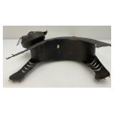 Vintage Tin Metal Cat Outdoor Décor Lantern 13" x 18" To Tip Of Tail