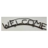 Decorative Metal Outdoor Welcome Sign 13"