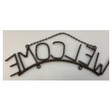 Decorative Metal Outdoor Welcome Sign 13"