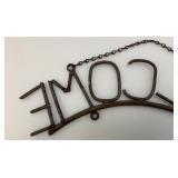 Decorative Metal Outdoor Welcome Sign 13"
