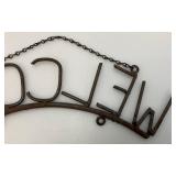 Decorative Metal Outdoor Welcome Sign 13"