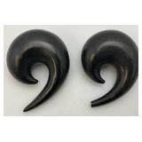 Collectible Vintage Large African Ear Loops