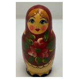 Vintage Hand Painted Wood Russian Nesting Dolls And More