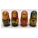 Vintage Hand Painted Wood Russian Nesting Dolls And More