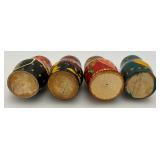 Vintage Hand Painted Wood Russian Nesting Dolls And More