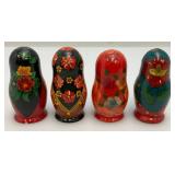 Vintage Hand Painted Wood Russian Nesting Dolls And More